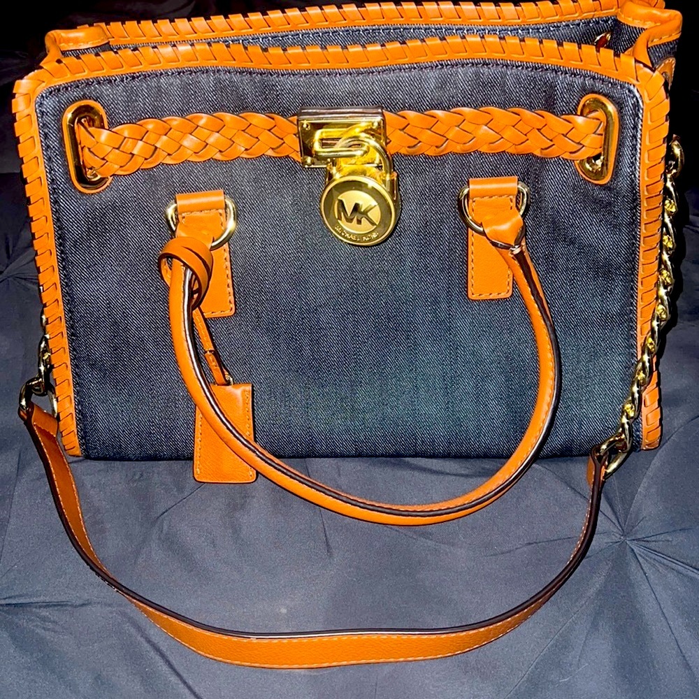 Michael Kors Denim Tote - Picture 2 of 8